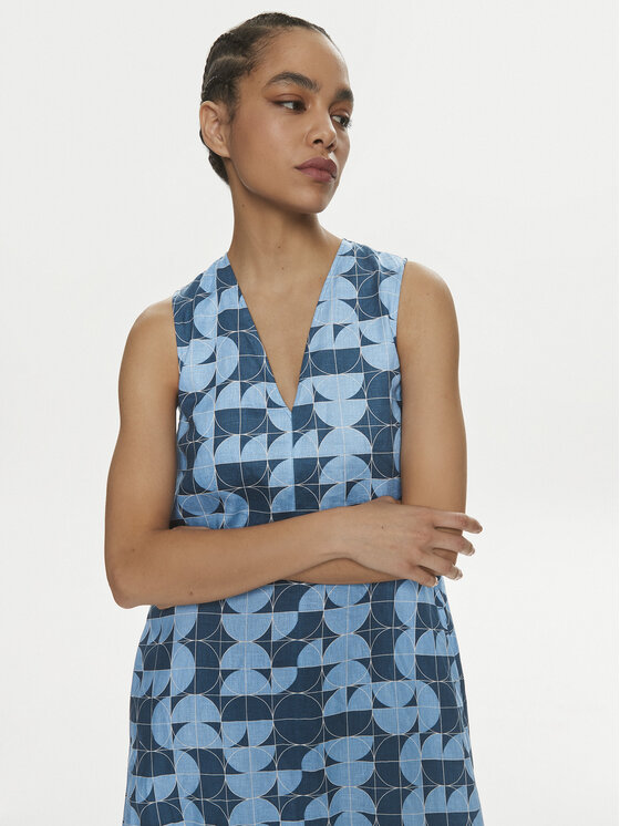 Max Mara Leisure Max Mara Leisure Sukienka codzienna Urlo 2416221048 Niebieski Regular Fit