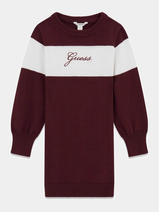 Guess Kids Guess Kids Každodenní šaty 183382 Hnědá Classic Fit