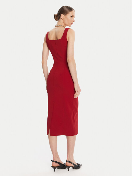 Patrizia Pepe Patrizia Pepe Sukienka koktajlowa 8A1514 A6F5 Czerwony Regular Fit