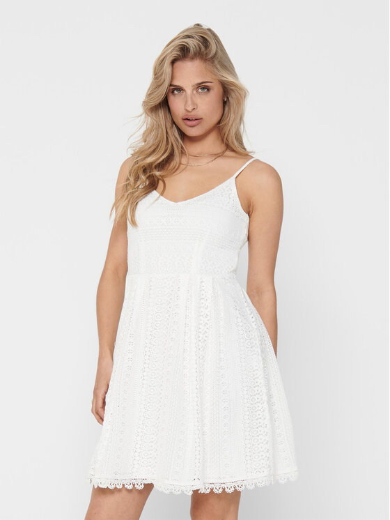 ONLY ONLY Rochie de zi 15204799 Alb Regular Fit