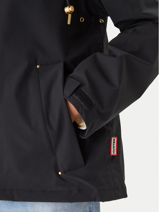 Hunter Hunter Kurtka przeciwdeszczowa Originals HARW0004261 Czarny Regular Fit