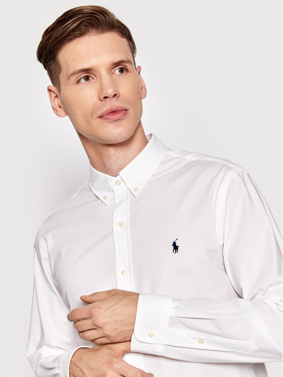Polo Ralph Lauren Polo Ralph Lauren Krekls 710832480002 Balts Slim Fit