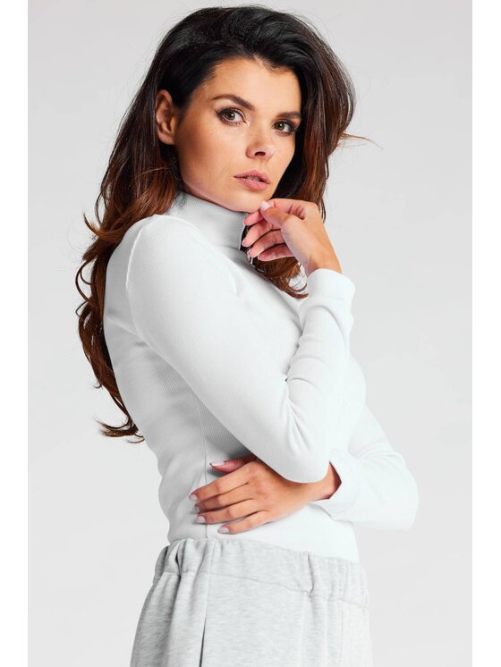 Infinite You Infinite You Bluzka M283 Biały Basic Fit