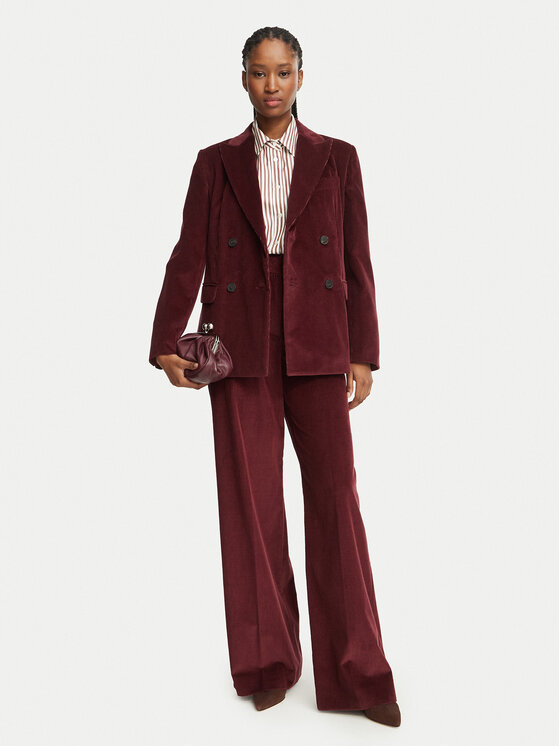 Weekend Max Mara Weekend Max Mara Marynarka Katanga 2625046012 Bordowy Regular Fit