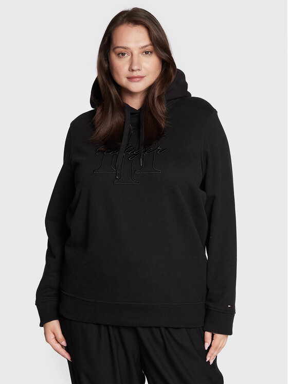 Felpa Script WW0WW34307 Nero Regular Fit