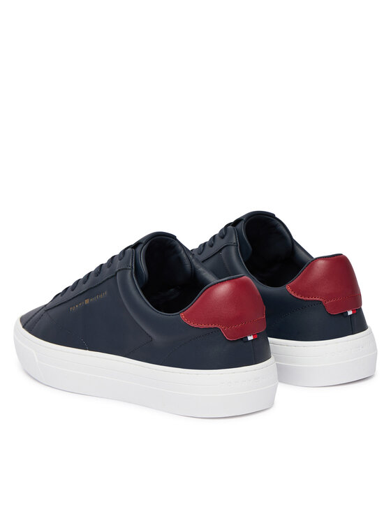 Tommy Hilfiger Tommy Hilfiger Sneakersy Premium Dress Cupsole Lth FM0FM05572 Tmavomodrá