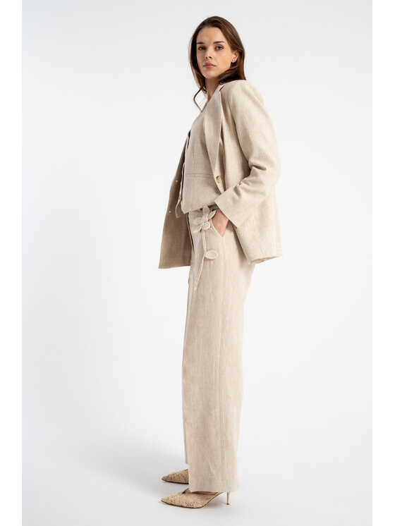 CLICK CLICK Σακάκι 70-904 Μπεζ Comfortable Fit