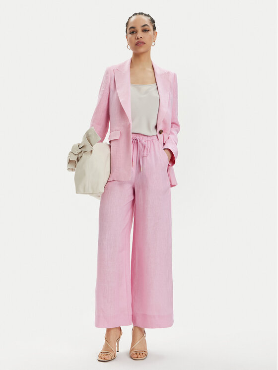 Marella Marella Giacca da abito Afro 2413041094 Rosa Regular Fit