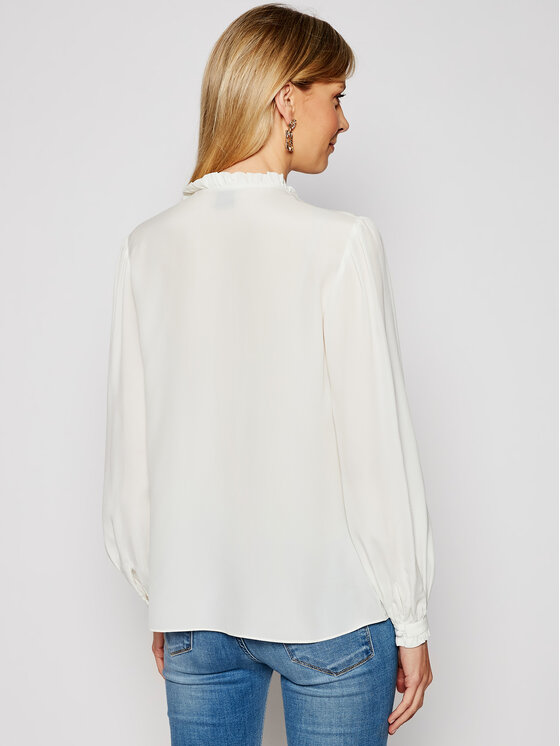 PINKO Pinko Hemd Labile PE 21 BLK01 1G15T5 Y6WB Weiß Regular Fit