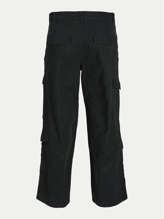 Jack & Jones Jack & Jones Spodnie materiałowe Bill 12258307 Czarny Relaxed Fit