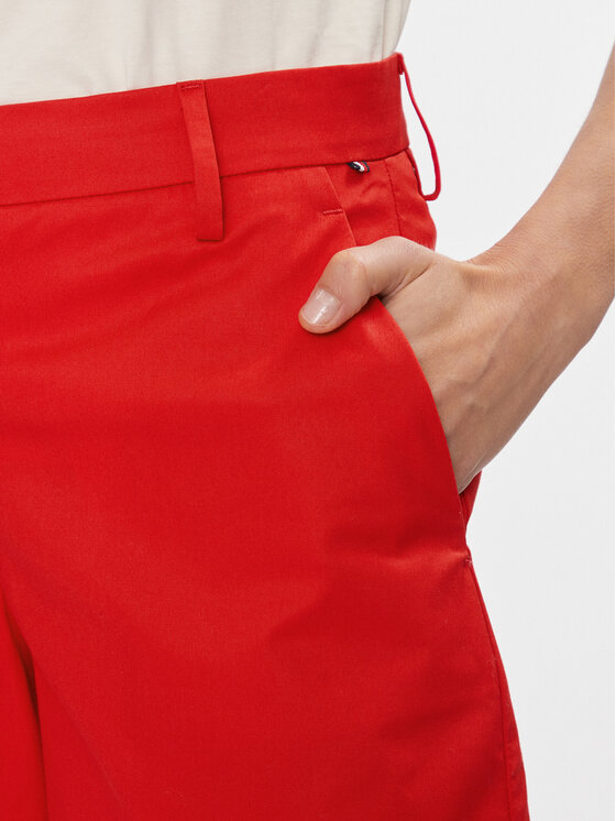 Tommy Hilfiger Tommy Hilfiger Szövet rövidnadrág WW0WW41769 Piros Regular Fit
