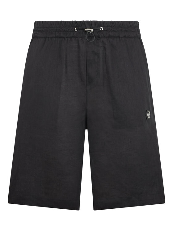 PHILIPP PLEIN PHILIPP PLEIN Szorty materiałowe 30022 Czarny Regular Fit