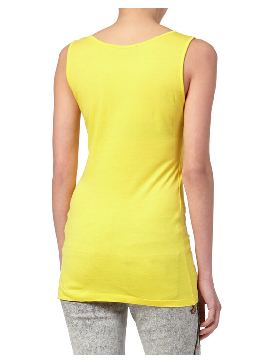 PHILIPP PLEIN PHILIPP PLEIN Tank top 22083 Žltá Skin Tight Fit