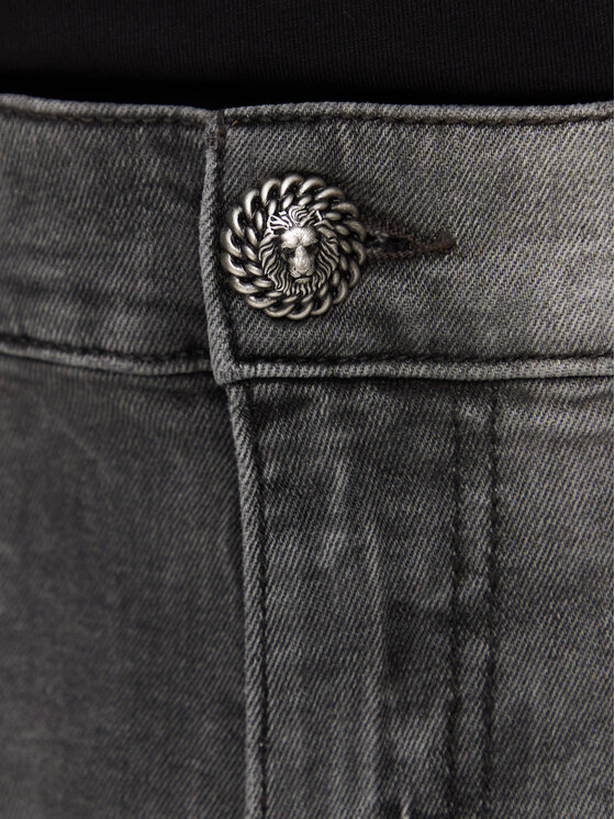 Balmain Balmain Blugi DH1MI043DE73 Gri Regular Fit