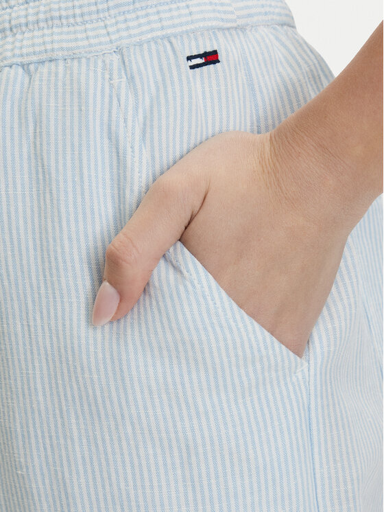 Tommy Jeans Tommy Jeans Pantaloni di tessuto DW0DW22285 Azzurro chiaro Loose Fit