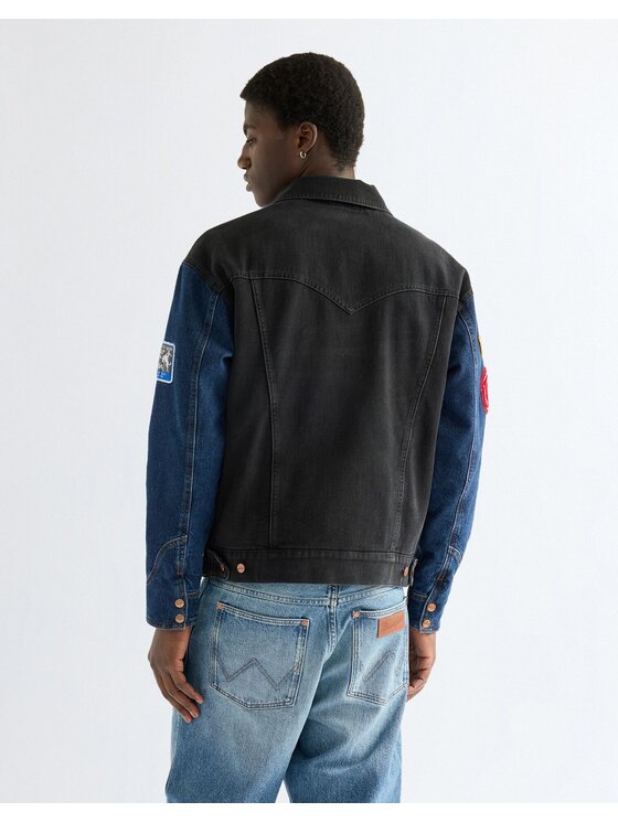 Wrangler Wrangler Kurtka przejściowa TRAILRIDER JACKET Niebieski Regular Fit