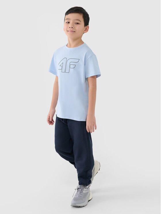4F 4F T-shirt 4FJWSS25TTSHM2325-33S Blu Oversize
