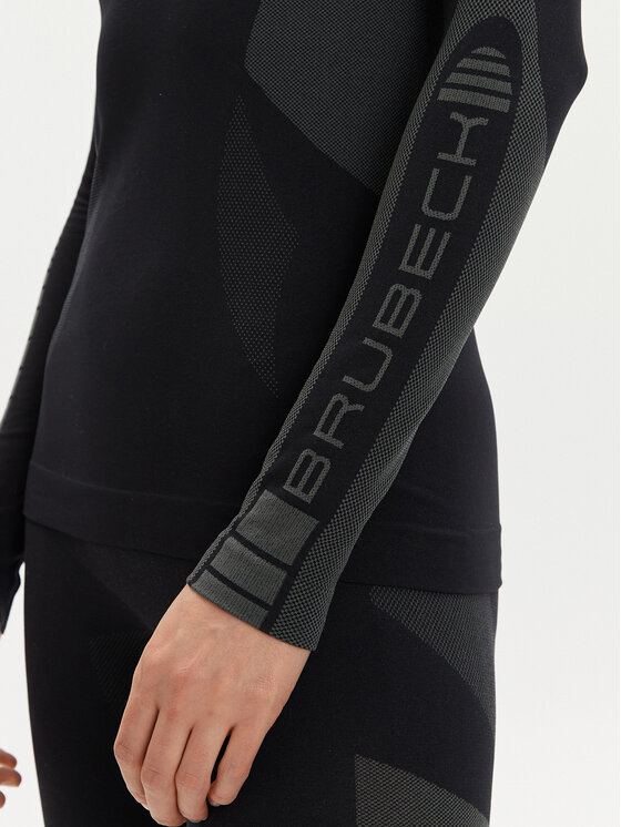 Brubeck Brubeck Bielizna termoaktywna górna LS1307W Czarny Slim Fit