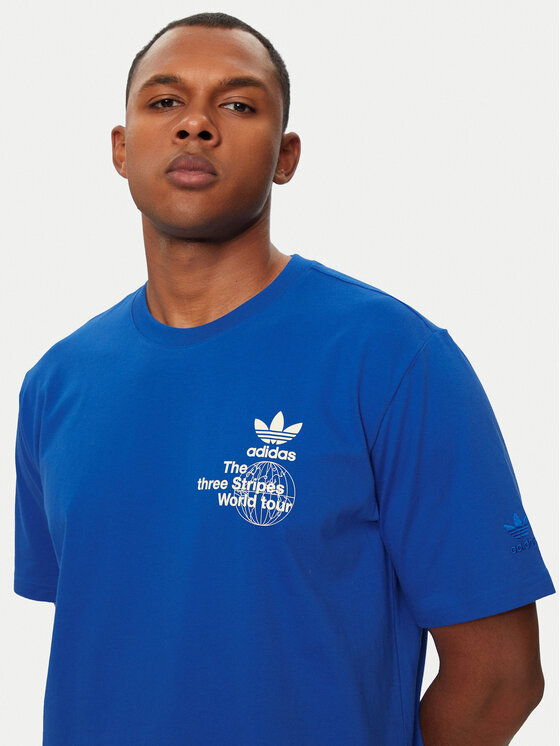 Adidas original blue t shirt online