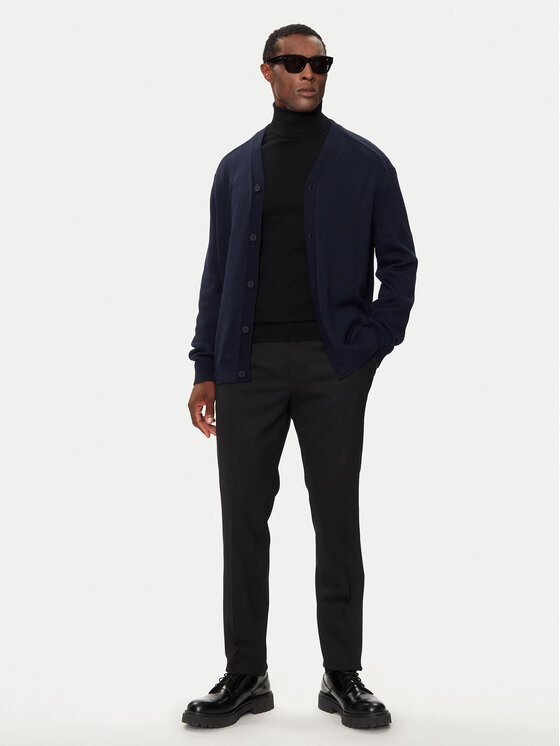 Armani Exchange Armani Exchange Kardiganas 6DZE1G ZM1LZ 1510 Tamsiai mėlyna Regular Fit