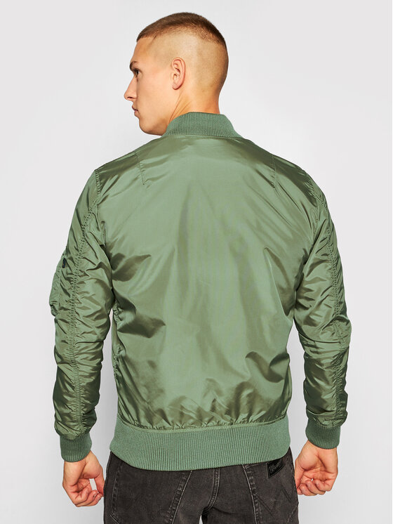 Alpha Industries Alpha Industries Kurtka bomber Ma-1 Tt 191103 Zielony Regular Fit