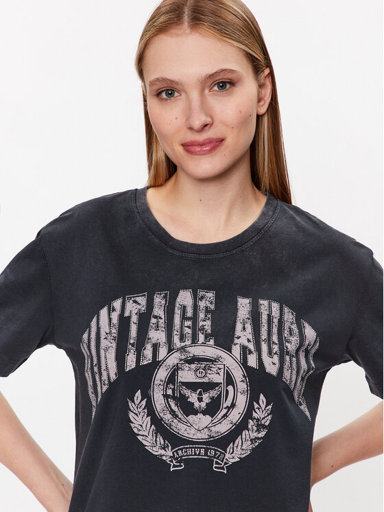 Marc Aurel Marc Aurel T-Shirt 7428 7000 73578 Szary Regular Fit