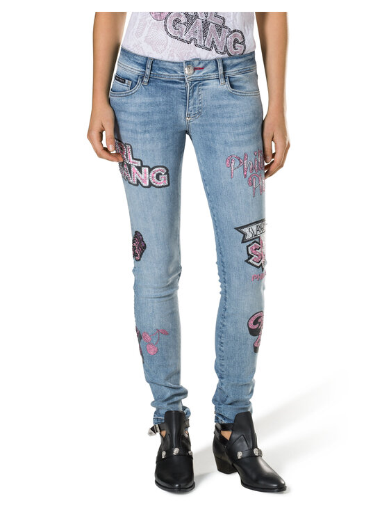 PHILIPP PLEIN PHILIPP PLEIN Jeansy 30861 Niebieski Slim Fit