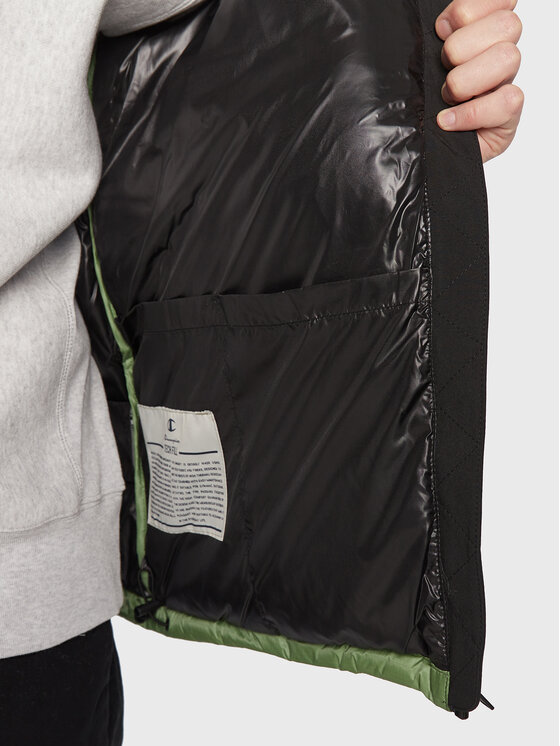 Champion Champion Giubbotto invernale Script Logo 218080 Verde Regular Fit