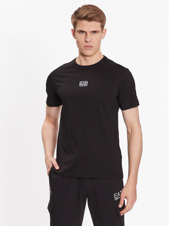 EA7 Emporio Armani EA7 Emporio Armani Тишърт 3RPT05 PJ02Z 0200 Черен Regular Fit