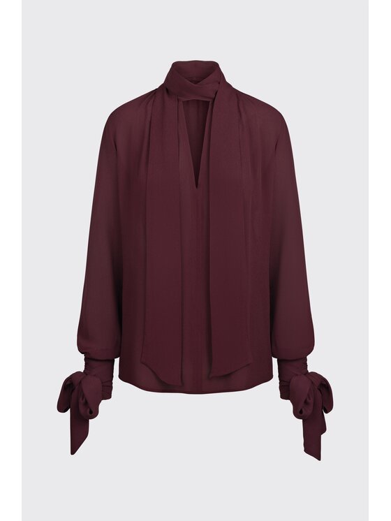 MARI PRETI MARI PRETI Blusa Luna Bordeaux Regular Fit