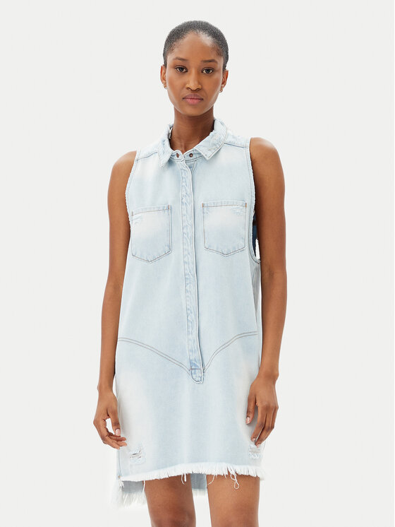 One Teaspoon One Teaspoon Rochie de blugi Braxton 25354 Albastru celest Regular Fit