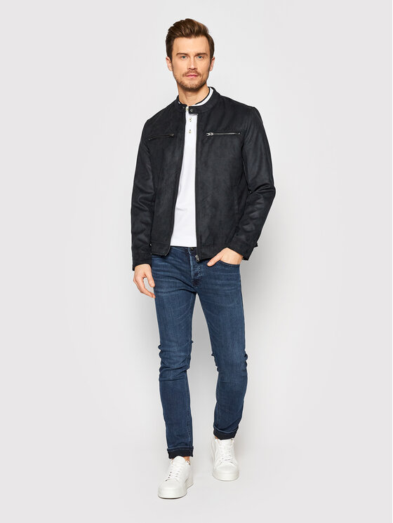 Only & Sons Only & Sons Geacă din imitație de piele Willow 22021446 Negru Regular Fit