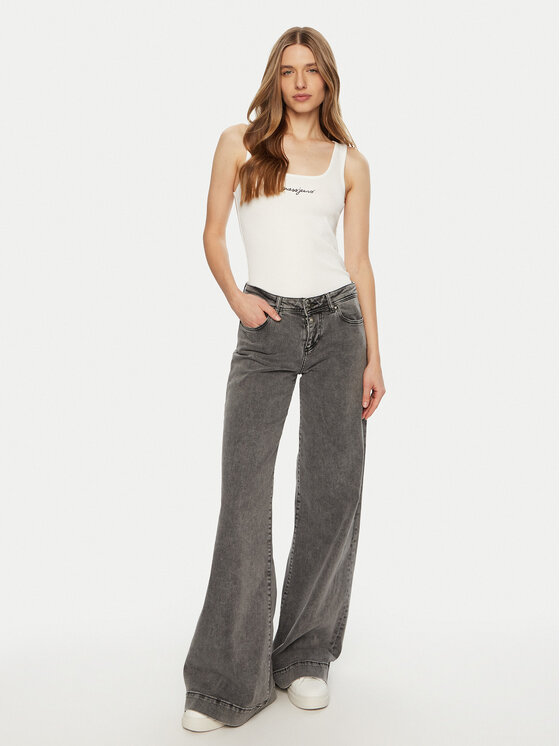 Guess Guess Top W5RP48 KA0H1 Biały Regular Fit