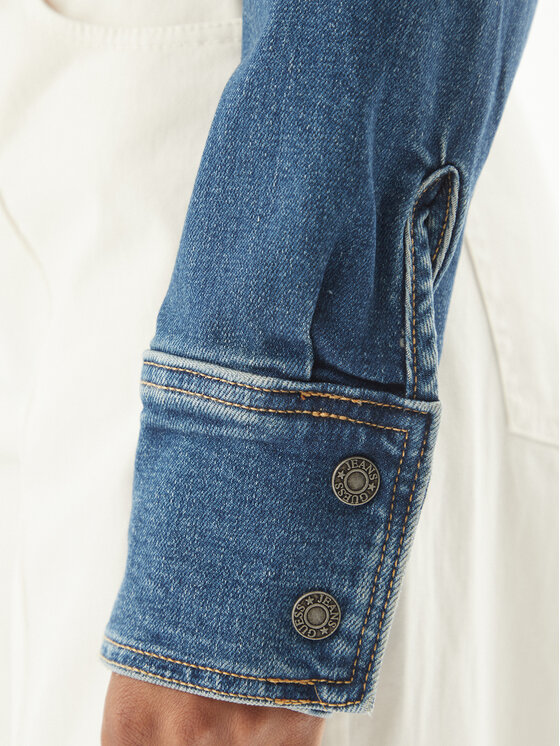 Guess Jeans Guess Jeans Kurtka jeansowa W6RN84 D7251 Niebieski Classic Fit