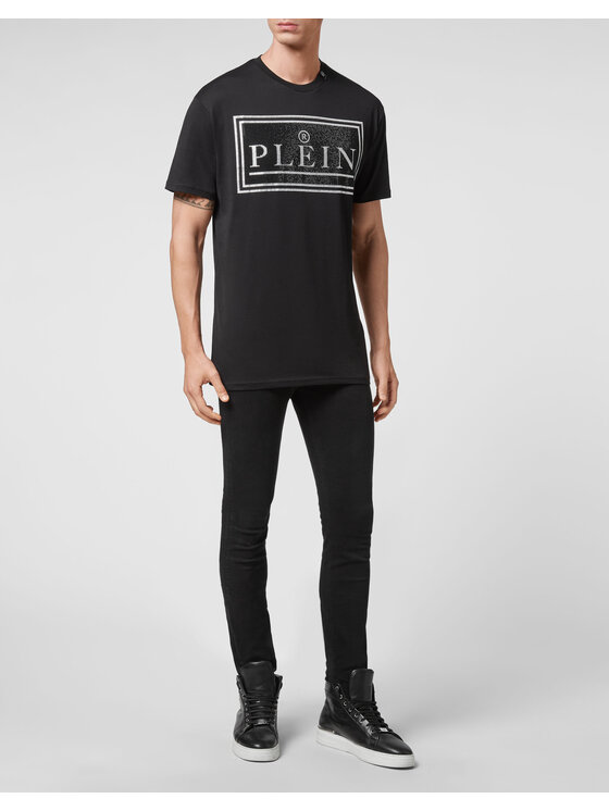 PHILIPP PLEIN PHILIPP PLEIN Tričko 22949 Čierna Regular Fit