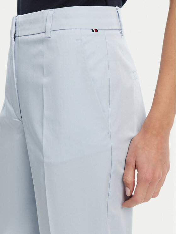 Tommy Hilfiger Tommy Hilfiger Chinosy WW0WW40504 Błękitny Straight Fit