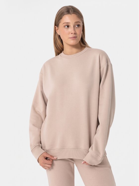 BASICLO BASICLO Bluza W-2095-30 Beżowy Oversize