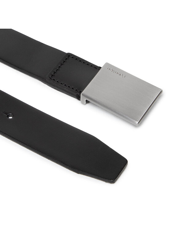Calvin Klein Calvin Klein Moški pas Formal Plaque Belt 3.5cm K50K504309 Črna