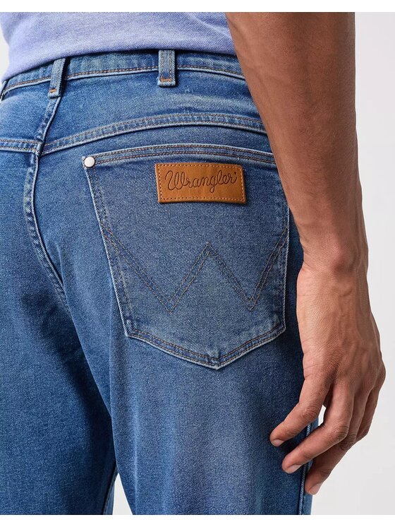 Wrangler Wrangler Jeansy RIVER Niebieski Straight Fit
