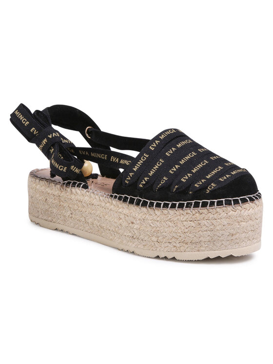 Eva Minge Espadrile EM-14-07-000728 Črna