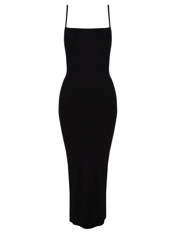 MAI MAI Sukienka dzianinowa MILA Czarny Feminine Fit