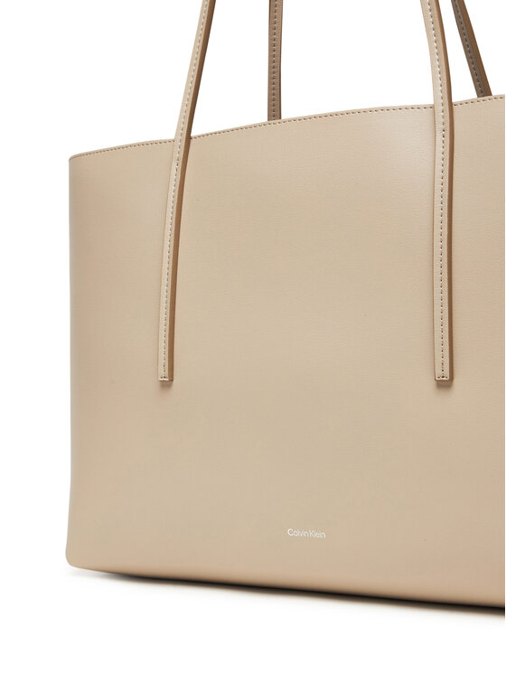 Calvin Klein Calvin Klein Дамска чанта Foil Logo Tote W/Pouch LV04F3274G Бежов