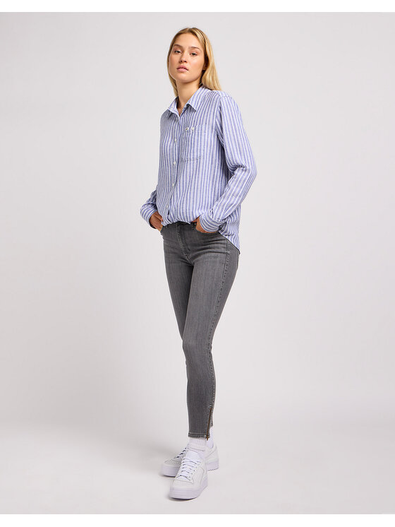 Lee Lee Jeansy SCARLETT Szary Skinny Fit