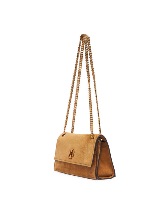 Tory Burch Tory Burch Handtasche Kira Turnlock Suede Mini Bag 178150 Braun