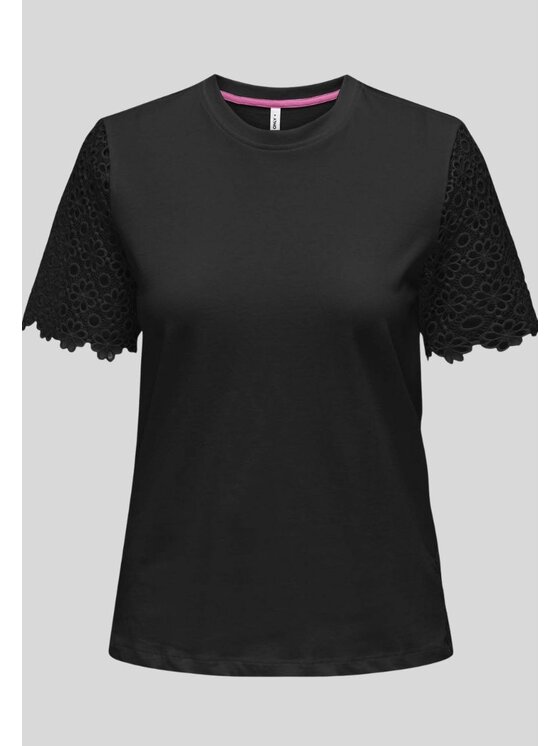 ONLY ONLY T-Shirt 15319435 Μαύρο Basic Fit
