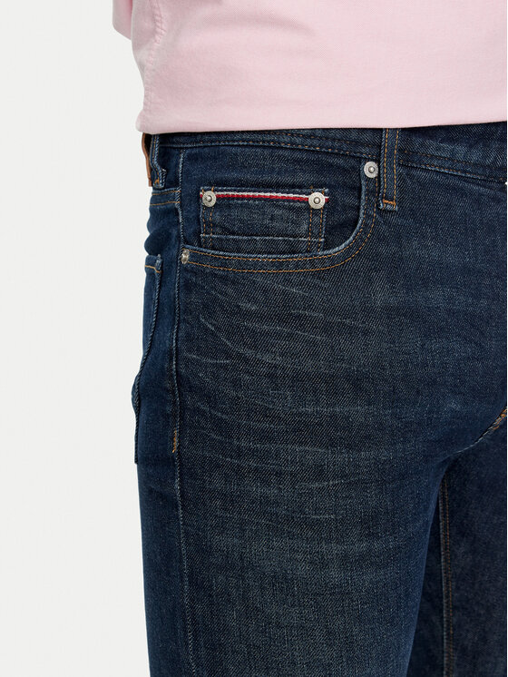 Tommy Hilfiger Tommy Hilfiger Jeansy Bleecker MW0MW35717 Granatowy Slim Fit