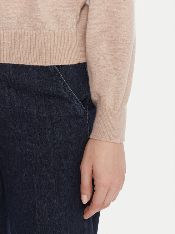 United Colors Of Benetton United Colors Of Benetton Πουλόβερ 1002D10BG Μπεζ Relaxed Fit