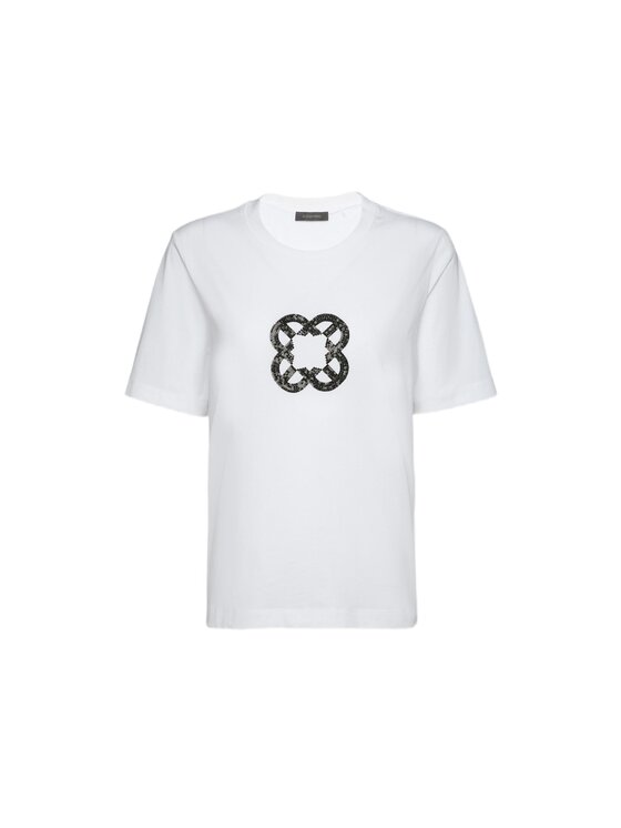 Elena Mirò Elena Mirò T-shirt G270Z000407N011 Bianco Regular Fit
