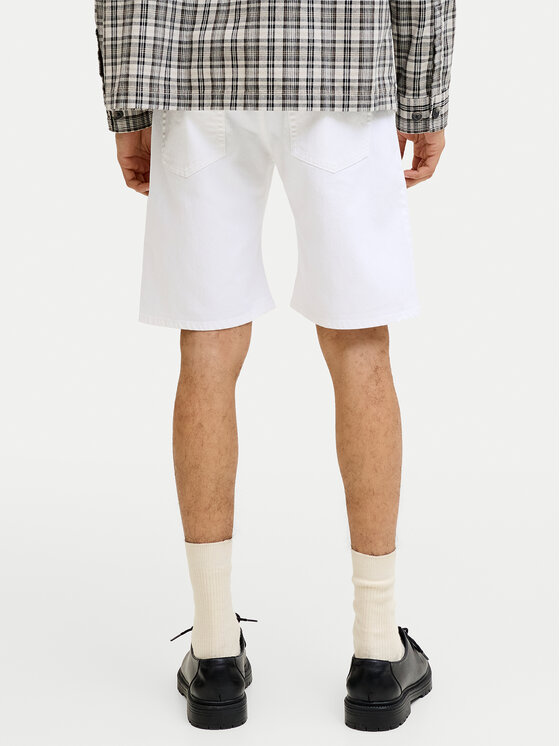 Jack & Jones Jack & Jones Pantalon scurți din material Rick Original 12290839 Alb Regular Fit