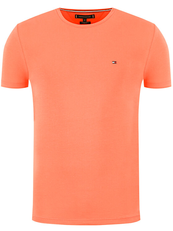 Tommy Hilfiger Tommy Hilfiger T-shirt Stretch MW0MW10800 Orange Slim Fit